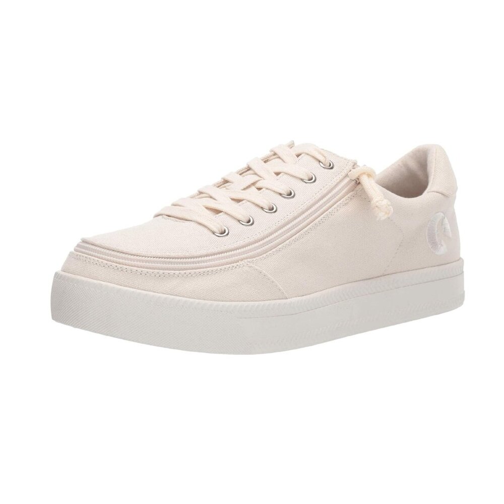 NEW Billy Footwear Mens Sneaker Low Top Zip Up Natural Adaptive Size 8.5 M KF292